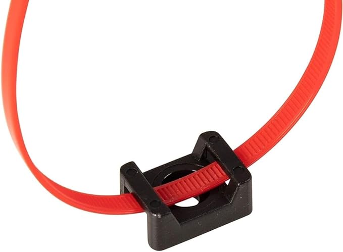 GTSE 18,000 Full Carton Of Black Screw Mounts, Zip Ties Up To 0.2" Wide, Saddle Type Zip Tie Anchors