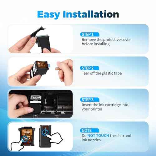Remanufactured Ink Cartridge Replacement for Canon Ink 243 and 244 Combo Pack PG-243 CL-244XL 245XL 246XL for TR4520 MX490 MX492 MG2522 TS3322 TS3122 MG2520 MG2922 TR4522 TS202 (Black Tricolor)