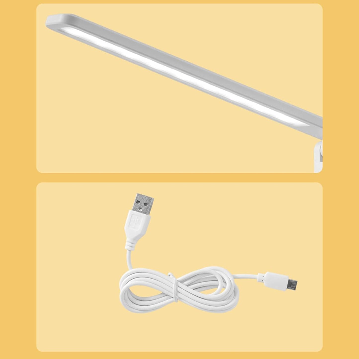 Skiennix LED Desk Lamp - Modern Touch Control Table Light with USB Charging | 3 Colors, Foldable Design