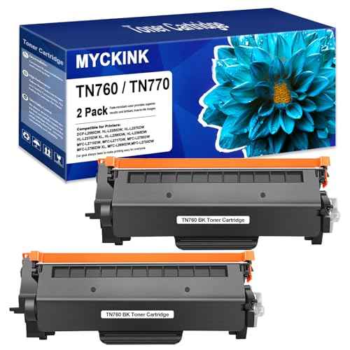 770 760 730 Toner Cartridge Replacement Compatible for Brother Printer MFC-L2710DW MFC-L2750DW HL-L2350DW HL-L2395DW DCP-L2550DW (TN760£¨3000 Pages£©)