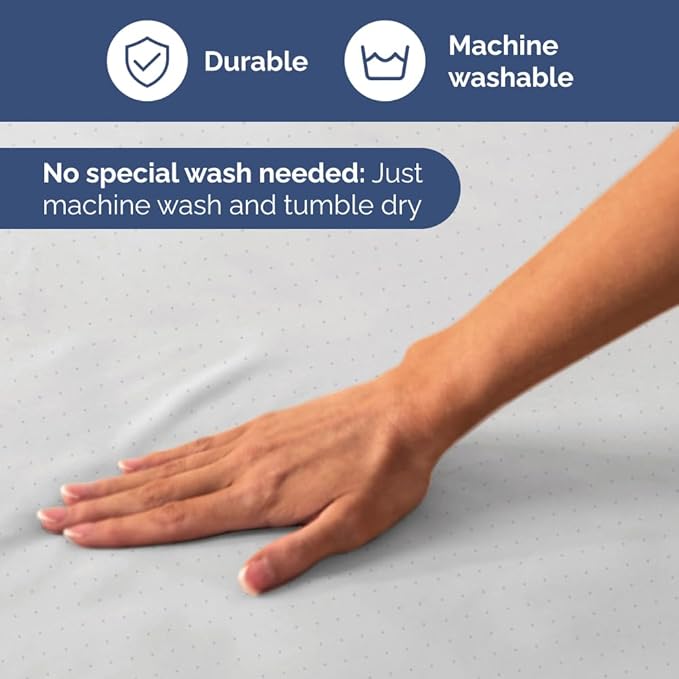 Light Blue Polka Dots Sheet Set - 1 Flat & 1 Fitted Sheet & 2 Pillowcases w/ Deep Pockets - Polka Dot Bedding - Ultra-Soft, Wrinkle & Fade Free - Comfy, Cozy, Breathable and Cooling - Queen Size