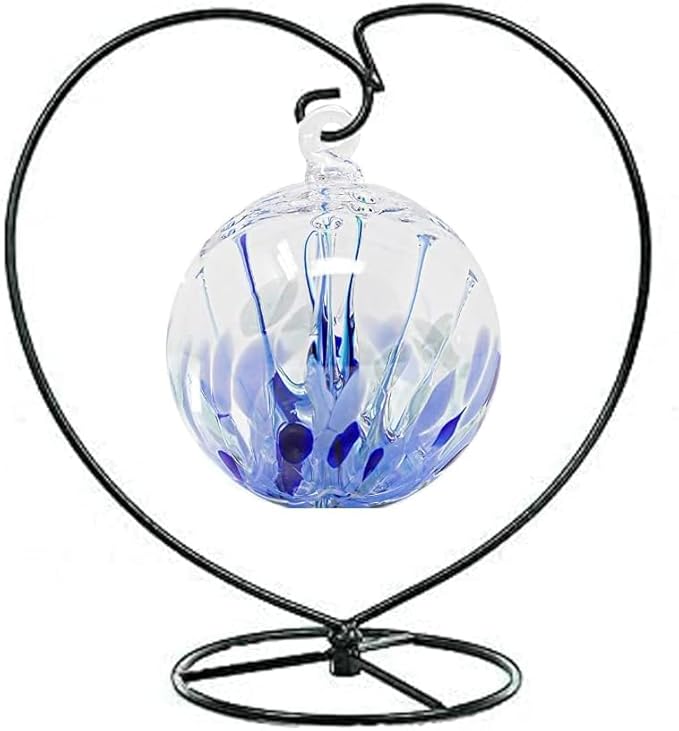 Ornament Display Stand Holder Iron Hanger Air Plant Stand Flower Pot Holder Iron Stand for Hanging Glass Globe Ball ,Christmas Wedding Ornament, Home Office Decor