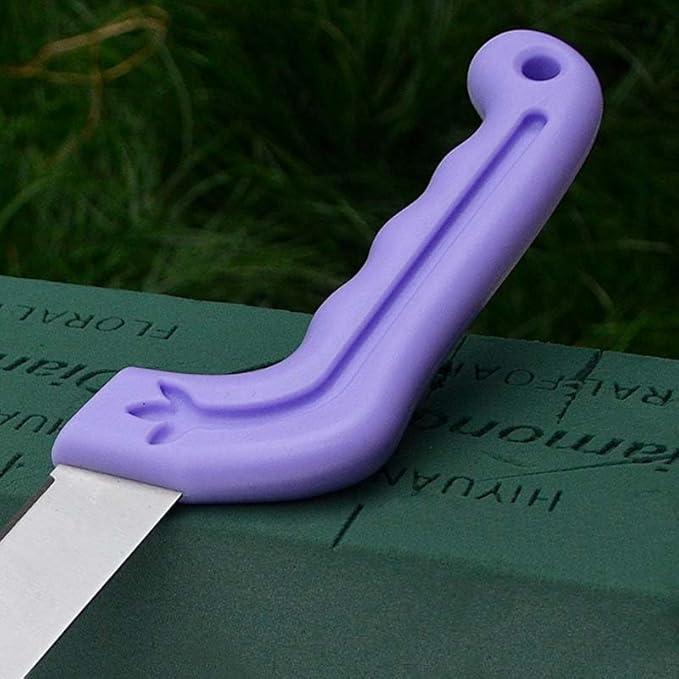 Tinsow Floral Foam Knife Florist Professional Cutting Knife for Flower Foam Block, Cake, Fruit, Utility Tool for Flower Clay Blocks (Light Purple)