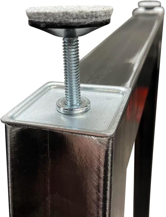 Tapered Metal Table Legs - Made in The US - Structural Steel Tube - Rustic Industrial Finish