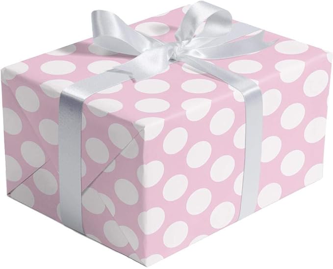 Jillson Roberts Bulk Gift Wrapping Paper, Two-Sided Pastel Pink & Pastel Blue, 1/2 Ream 417' x 30"