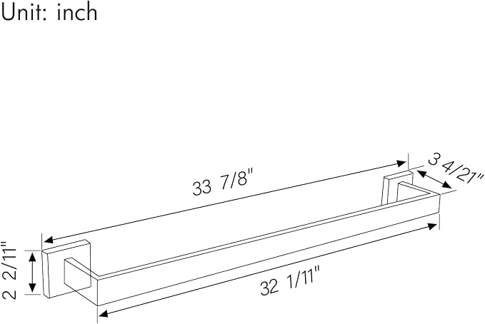 BANOLUX Towel Rack, 32-Inch Single Towel Bars for Bathroom, Towel Racks for Bathroom Wall Mounted SUS304 Stainless Steel Hand Towel Holder Heavy Duty, Matte Black Towel Bar 2 Pack, A7-TB-MB-32IN-2PACK