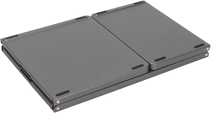 Gugxiom Foldable Wireless Keyboard with Touchpad, Foldable Design 63 Keys BT 3.0 Keyboard for Smartphone Tablet Laptop Travel, Mute, Pocket Size, USB Charging (Dark Gray)