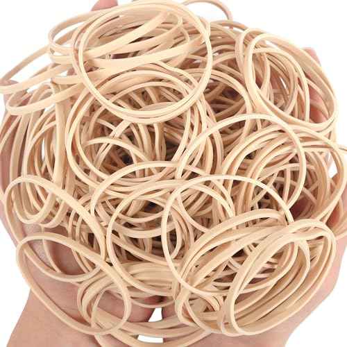 Rubber Bands Size #33 Beige 120pcs Elastic Rubber Bands for Office Supplies