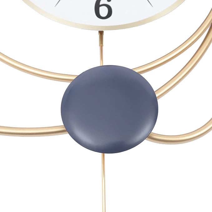 28Inch Modern Wall Clock for Living Room, Large Decorative Art Clock Silent Battery Operate, Modern Metal Wall Clocks for Living Room,Kitchen,Home,Bathroom,Bedroom Wall Decor (19.29*27.95in)