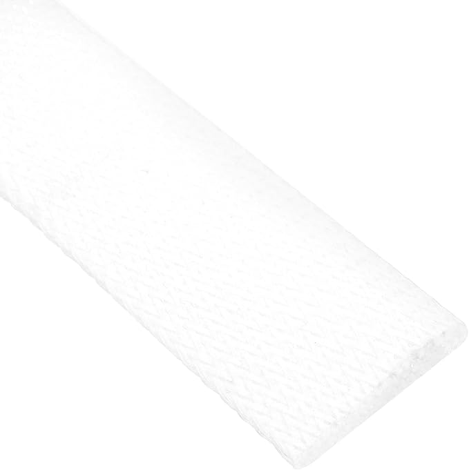 uxcell Expandable Sleeving, 1 1/4-inch 25ft Cable Sleeve, White