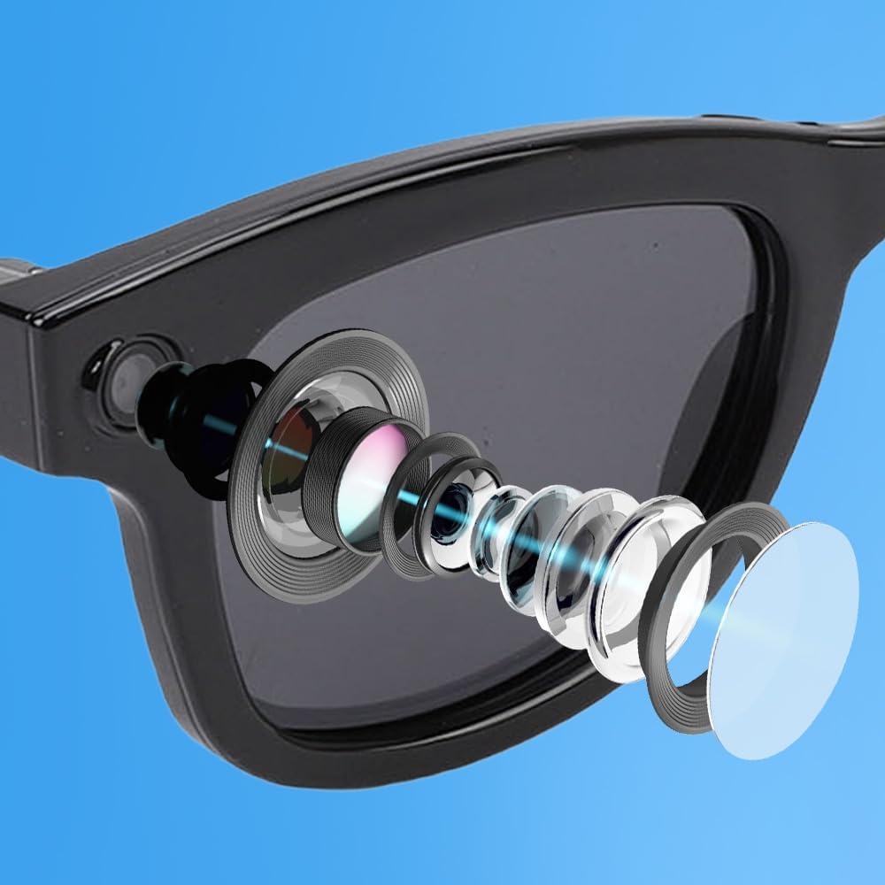 Yoidesu Ai Smart Glasses - 5MP Camera with Bluetooth Music & Call Features | 26 Language Translation