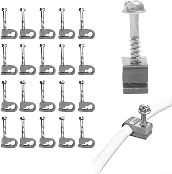20 Piece Cable Organizing Clips with Screws for Starlink Installation and Management