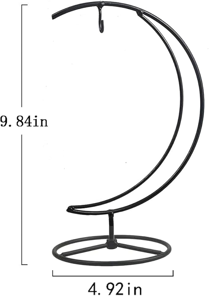 Ornament Display Stand Holder Iron Hanger Air Plant Stand Flower Pot Holder Iron Stand for Hanging Glass Globe Ball ,Christmas Wedding Ornament, Home Office Decor