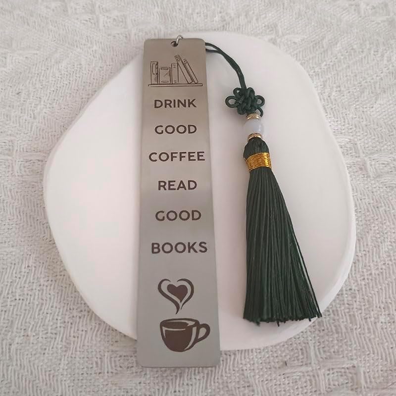 Skiennix Coffee Lover Bookmark - Perfect Gift for Bookworms | Ideal for Reading Enthusiasts