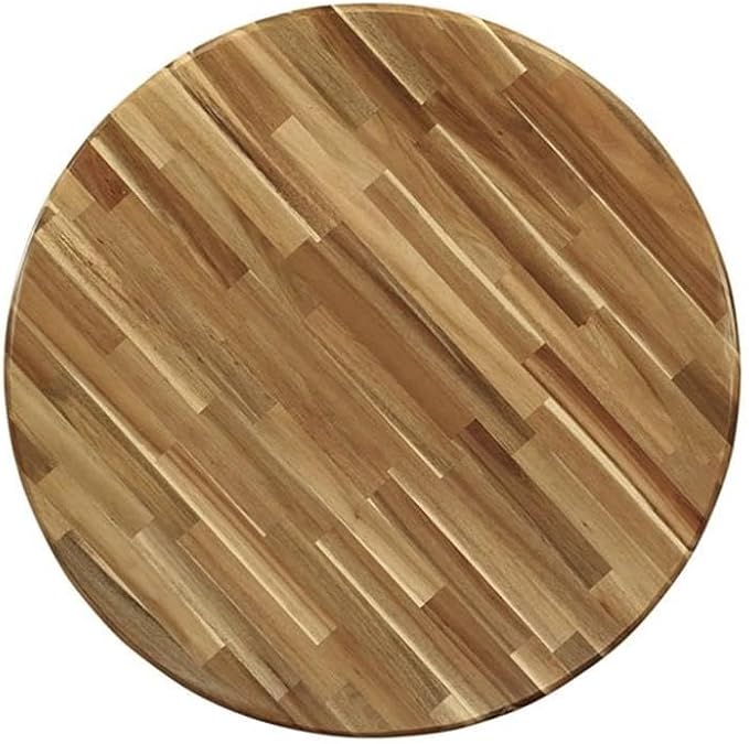 East West Furniture ANT-ANA-TP Antique Dining Room Table - a Round kitchen Table Top with Pedestal Base, 36x36 Inch, Natural