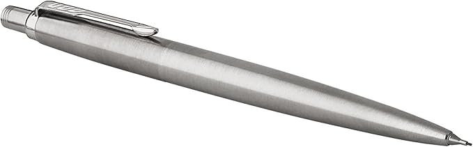 Parker Jotter Mechanical Pencil, Stainless Steel with Chrome Trim, 0.5mm, HB #2 - Smooth Writing, Signature Design, Stationary, Desk Essentials