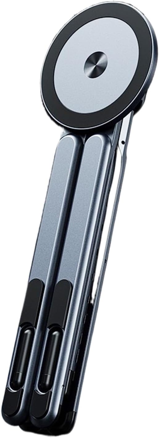 Tablet Stand - 18.15x5.8x2.1cm Magnetic Aluminum Holder | Laptop and Tablet Support, Adjustable Phone Tripod, Travel Office Desk Home Outdoor Indoor, Portable Gadget Stand, Lightweight Durable Holder