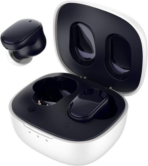 HTC True Wireless Earbuds - Bluetooth 5.3 Noise Cancelling In-Ear Headphones with 10mm Driver | Ultra Low Latency, 22H Playtime, Built-in Mic - Black