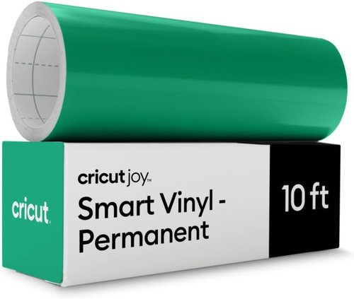 Cricut Smart Permanent Vinyl - Grass Green (5.5in x 10ft Roll) | Ideal for Joy Machine Matless Cutting