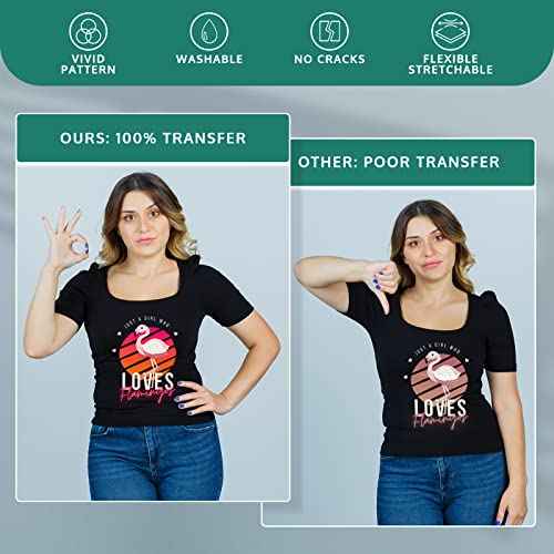 OFFNOVA Premium DTF Ink (100ML*6 (CMYK + 2W)), DTF Ink Refill for DTF Inkjet Printer ET-8550, XP-15000, L1800, L805, R1390, R2400, Direct to Film Heat Transfer Printing