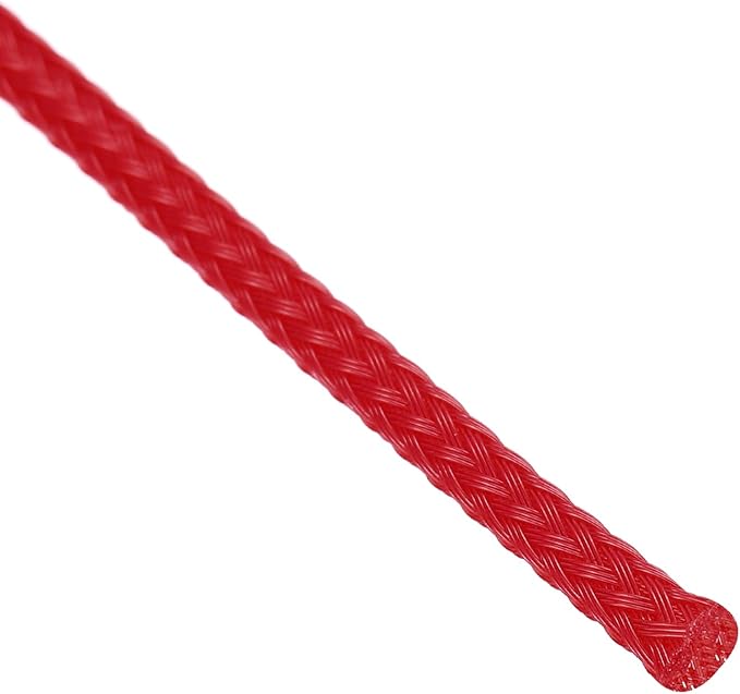 uxcell PET Expandable Sleeving 10ft 1/8" Red Cable Management Sleeve Cord Organizer for Wrap Protect Cable