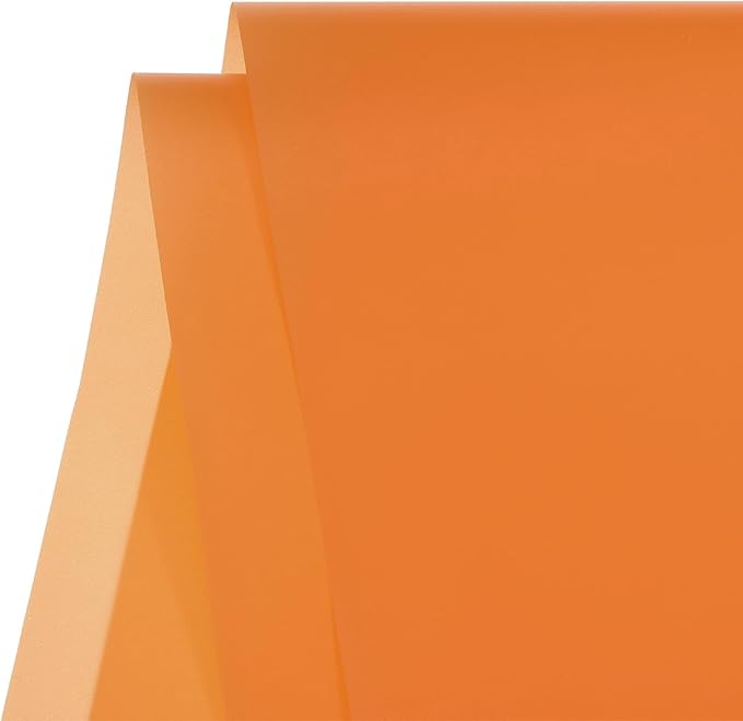 MECCANIXITY Flower Wrapping Fog Paper 22.8x22.8 Inch Waterproof Matte Floral Wrapping Paper for DIY Crafts, Gift/Gift Box Packaging Orange 20 Pcs