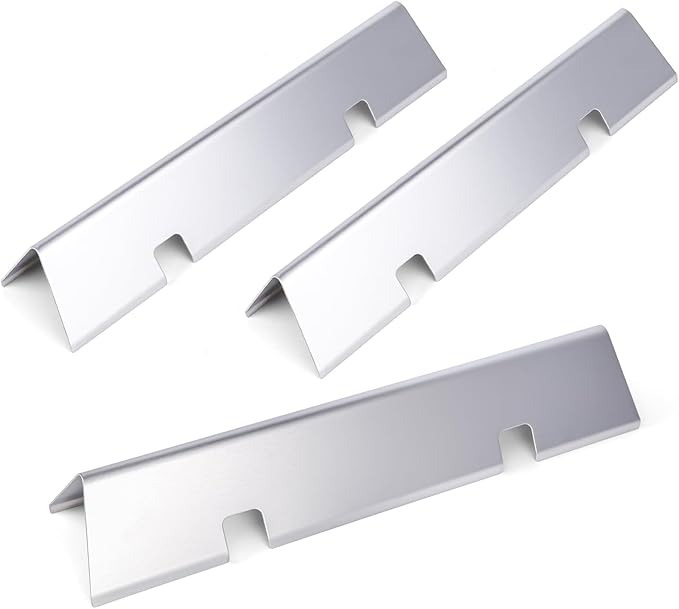 Uniflasy 7635 15.3 inch Flavorizer Bars for Weber Spirit I&II 200 Series, Spirit E210 S210 E220 S220 Gas Grills with Front Control Knobs, Weber GS4 Grill Parts, 16GA Stainless Steel Grill Heat Plates