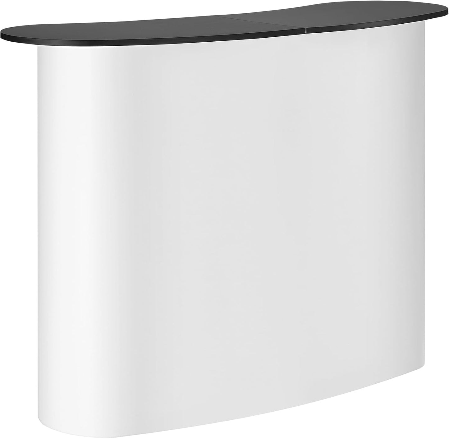 VEVOR Portable Tradeshow Podium Table - Foldable Exhibition Counter Stand | 51.18" x 18.31" x 37.4" with Storage Rack & Carrying Bag