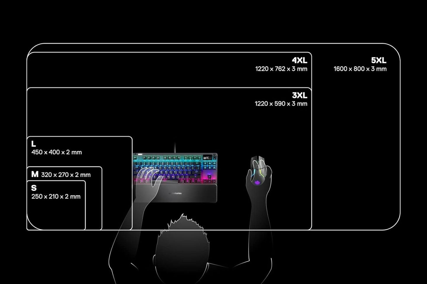 SteelSeries QcK Gaming Mouse Pad - Small Cloth Design - Perfectly Optimized for Gaming Sensors
