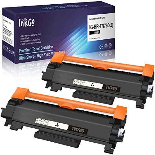 Compatible Toner Cartridge Replacement for Brother TN760 (Black, 2-Pack) (IG-TN760(2))