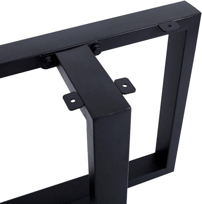 TIEOU 16 Inch Metal Coffee Table Legs Furniture Legs Heavy Duty Desk Legs Table Leg, DIY Bench Legs (Without Plank)