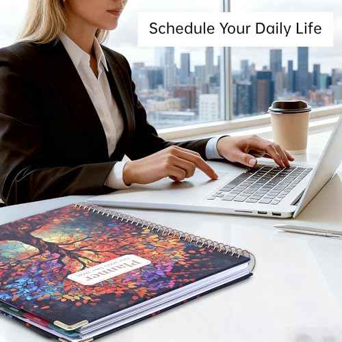 Yoment 2026 Planner Weekly and Monthly 8.5"x11" Large Hardcover Planner from Dec 2025 - Dec 2026 13 Months Calendar Academic Planners for Women Men Agenda Daily Weekly Yearly Planning with Tabs, Tree