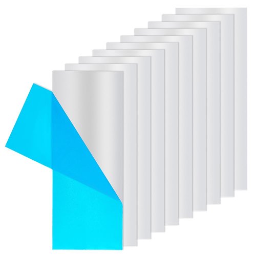 BENECREAT Aluminium Metal Sheet - Heavy Duty 9.8x4 Inch Rectangle Plate | 0.8mm Thick with Protective Film
