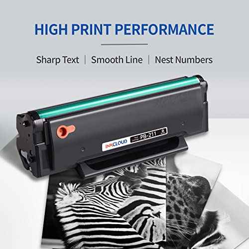 INKCLOUD PB-211 PB-211 EV Black Toner Cartridge Compatible with Pantum P2200, P2500W, P2502W, M6500NW, M6550NW, M6552NW, M6600NW, M6602NW Series Printers, Yeilds up to 1600 Pages,1Pack¡¦