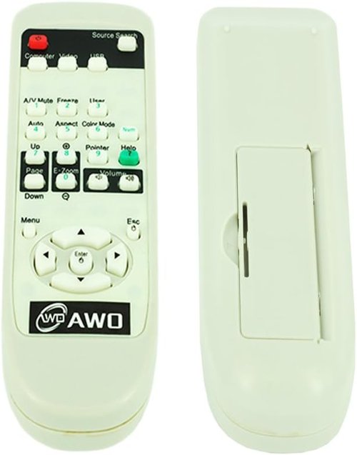 AWO Projector Remote Control - Compatible with EPSON PowerLite Home Cinema & Pro Cinema Models