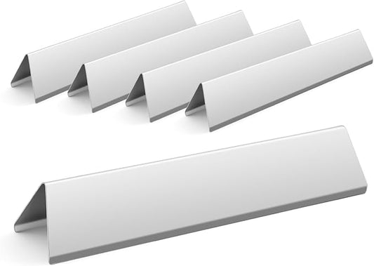15.3 inch Flavorizer Bars for Weber Spirit 300 and GS4 Spirit II 300 Series E310 E320 E330 S310 S320 S330 with Front Control Knobs, Stainless Steel Grill Heat Plates Replacement for 7636, 5 Pack