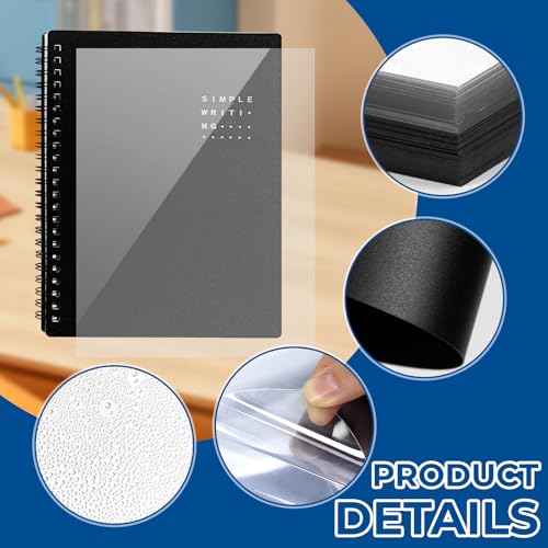 60 Pack 8.5x11 Inches Binding Covers and Backs Set, Letter Size Quality Un-Punched Report Covers, 30 Pcs 10mil Clear Binding Covers 30 Pcs 12mil Black Plastic Covers for Home Office School