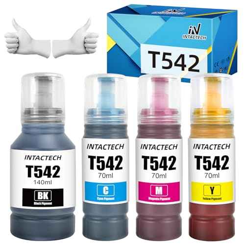 Compatible 542 Ink Replacement for 542 T542 Work for ET-5800 ET-5170 ET-5850 ET-5880 ET-16600 ET-16650 ST-C8000 Printer