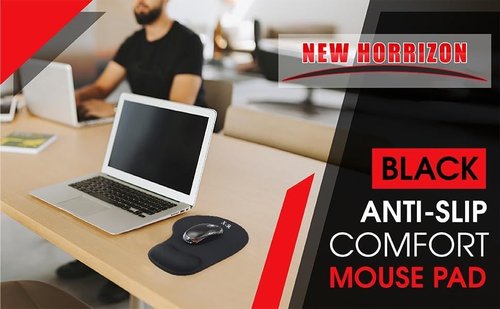 New Horrizon Ergonomic Mouse Pad - Gel Wrist Support for Pain Relief | Non-Slip Design for Home & Office