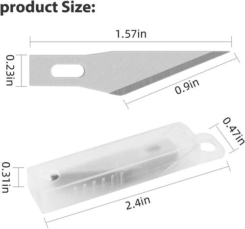 DIYSELF Craft Knife Set - 23-Piece Precision Hobby Kit with 20 Spare Blades & Cutting Mat (8" x 6")