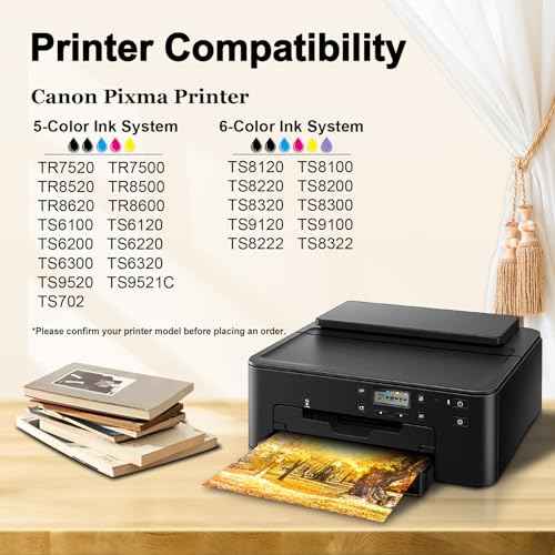 Miss Deer 280 281 Ink Cartridges, Compatible Replacement for Canon PGI-280XXL CLI-281XXL PGI280 CLI281 XXL for PIXMA TS9120 TS8120 TS8220 TS8320 TS8100 TS8200 TS9100 Printer (6 Pack, with Photo Blue)