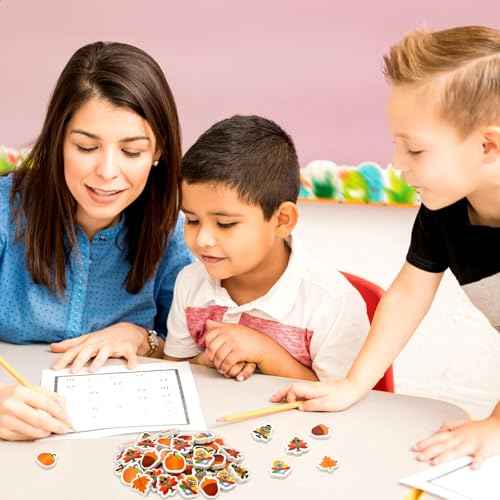 Ceiba Tree 60Pcs Thanksgiving Mini Erasers for Kids Bulk Turkey Maple Leaf Pumpkin Acorn Pencil Erasers Stationery for Student Classroom Prizes Homework Rewards School Supplies Fall Party Favors