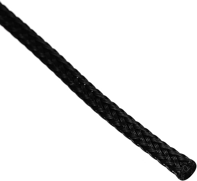 uxcell PET Expandable Sleeving 25ft 1/8" Black Cable Management Sleeve Cord Organizer for Wrap Protect Cable