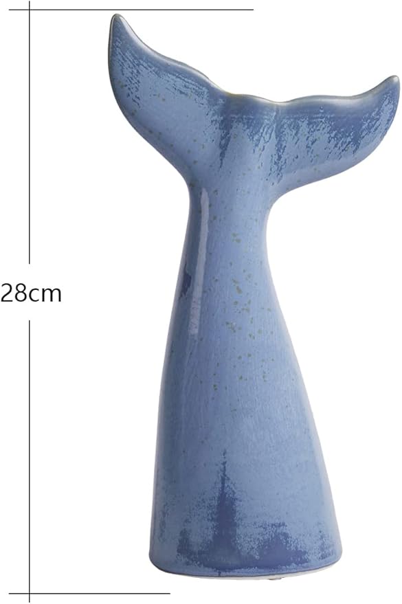 SEINHIJO Ceramic Flower Vase Modern Decor Sculpture Table Centerpiece Statue Home Gifts Arts 8.3inch