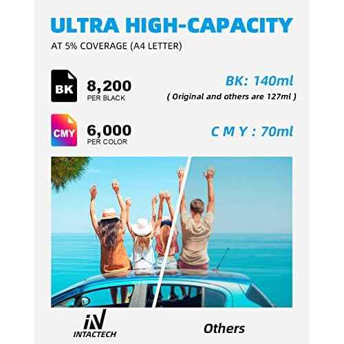 Compatible 542 Ink Replacement for 542 T542 Work for ET-5800 ET-5170 ET-5850 ET-5880 ET-16600 ET-16650 ST-C8000 Printer