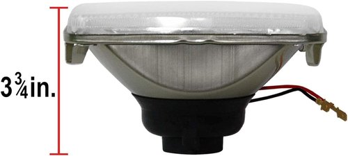 Parts N Go 4x6 Rectangular Headlights - Halogen H4 Bulb Set for Enhanced Visibility | H4656, H4651
