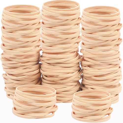 Rubber Bands Size #33 Beige 120pcs Elastic Rubber Bands for Office Supplies