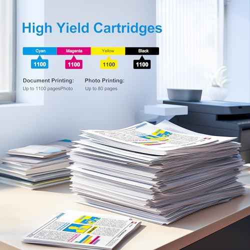 Uniwork 252XL Ink Cartridges 8 Pack, Remanufactured for 252XL Ink Cartridge for Epson Printer 252 XL 252XL Ink Cartridges Combo Pack for Workforce WF-3640 WF-3620 WF-7110 WF-7710 WF-7720 WF-7620 Ink