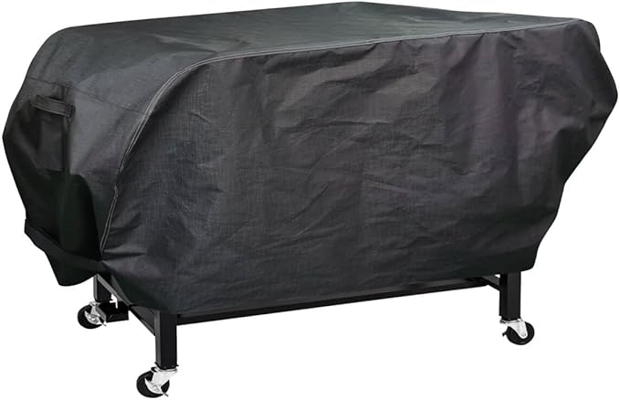 acoveritt RPET Fabric Cover for Flat Griddle Cover, Black；Fit 36" griddles with Hood and Side Shelf foldeble