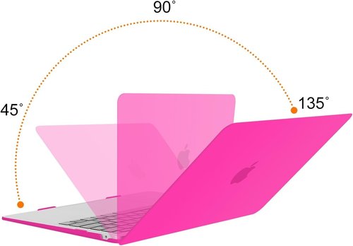 MOSISO MacBook Air 13-Inch Case - Durable Hard Shell with Keyboard Cover | Bright Rose for A2337 M1, A2179, A1932